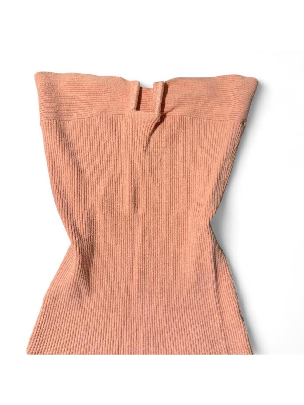 Aden b coral ribbed tube top